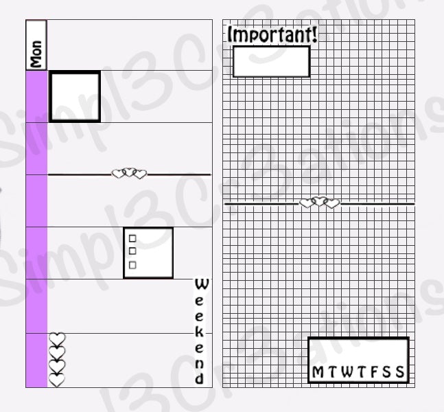 S013 | Hobonichi Weeks Heart Kit (1356539756591)
