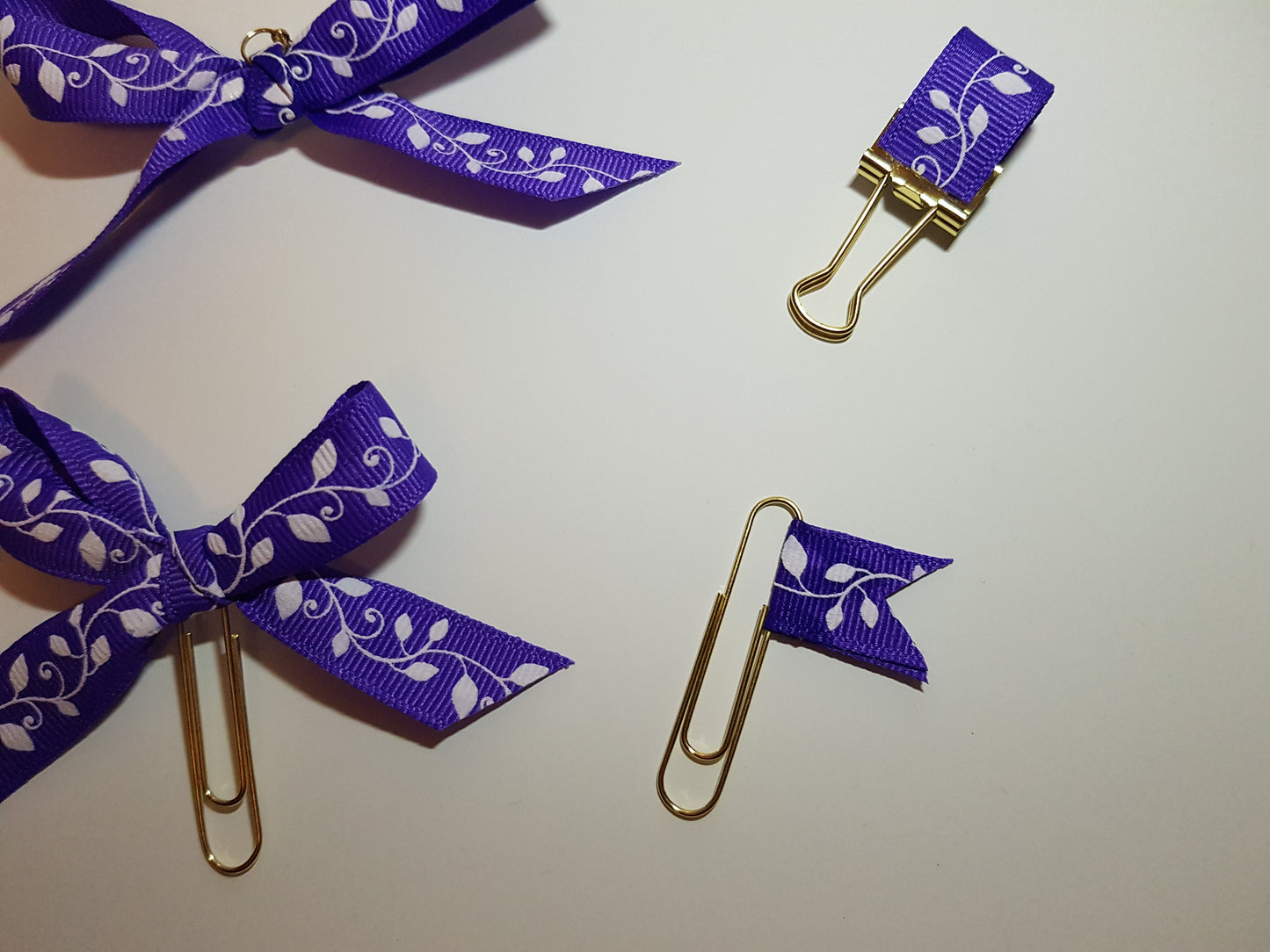 P002 | Paper Clips and Planner Charms - SET (Purple) (1312130269231)