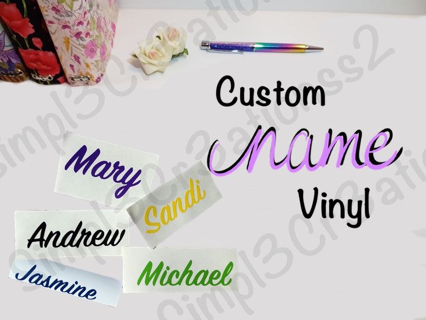 CV01 | Custom Name/Word Vinyl (6693729960005)