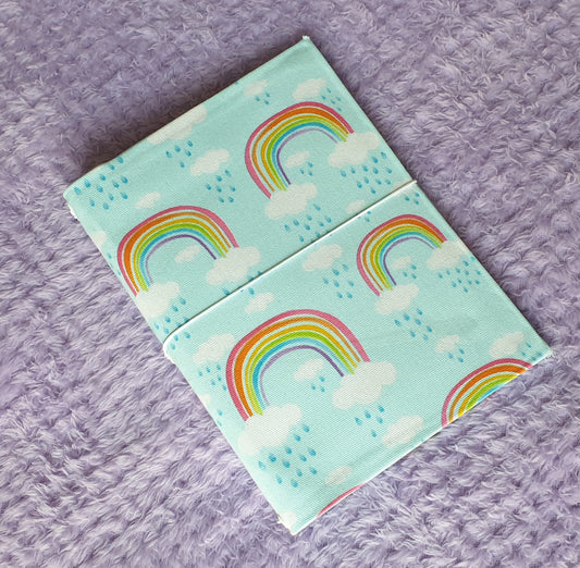 B602 | B6 Rainbow Cardboard/Fabric Travelers Notebook (4331031658565)