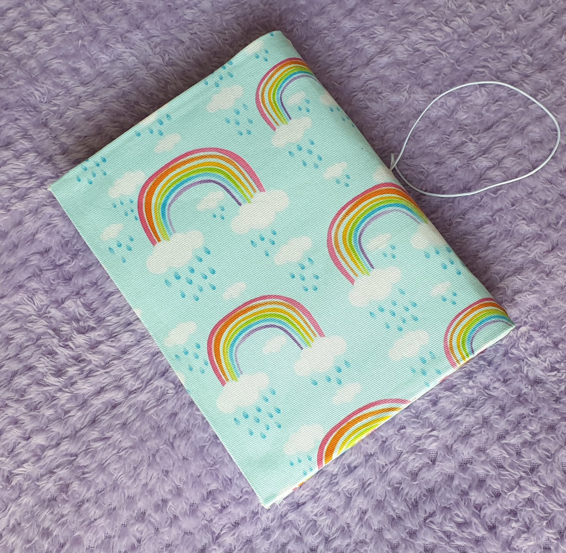 B602 | B6 Rainbow Cardboard/Fabric Travelers Notebook (4331031658565)