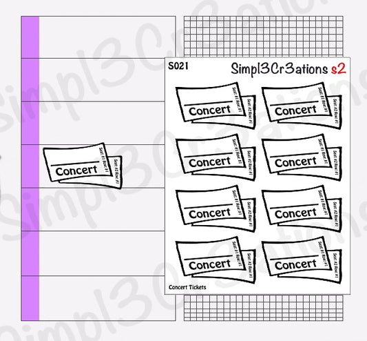 S021 | Concert Tickets Sticker Sheet (1356536086575)