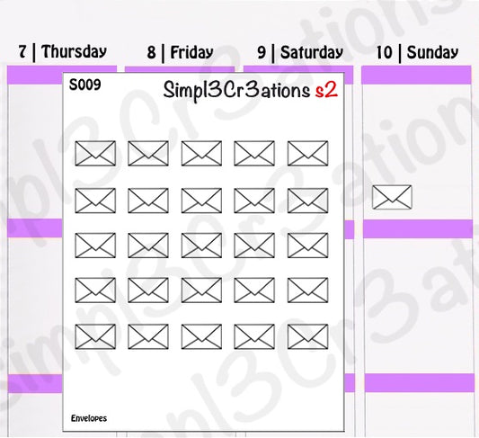 S009 | Envelope Sticker Sheet (1356455313455)
