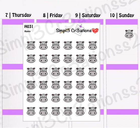 H031 | Happy Hilbert Emoji Sticker Sheet (6585890930757)