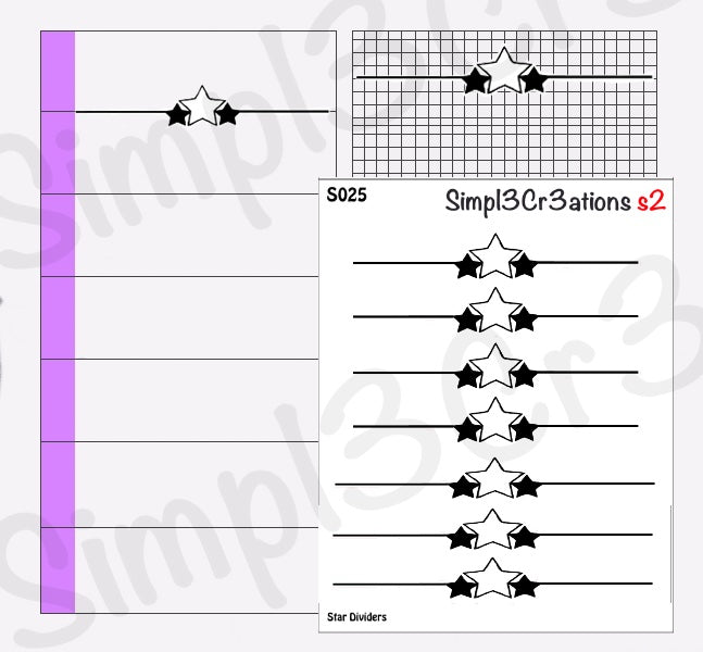 S025 | Hobo Weeks Star Dividers (1356660998191)