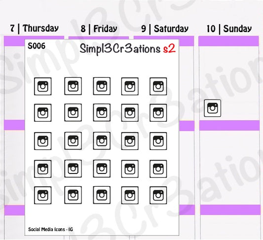 S006 | Social Media (IG) Planner Stickers (1356533039151)
