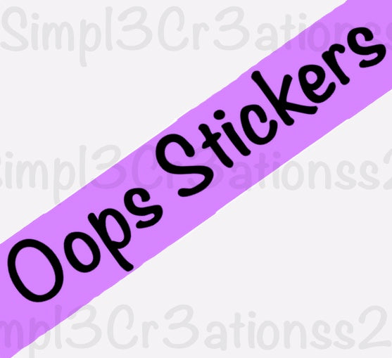 O001 | Oops Stickers (4308250591279)