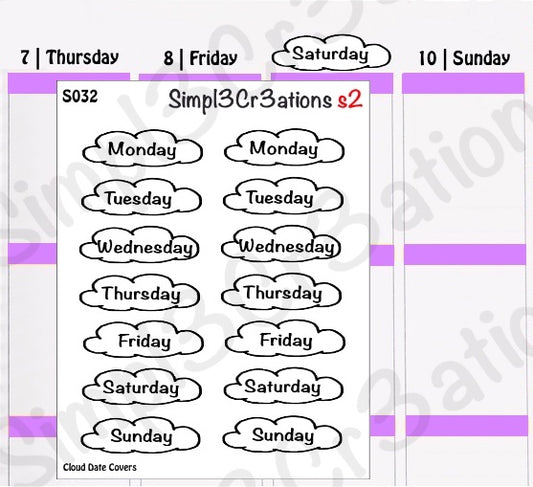 S032 | Cloud Date Covers Sticker Sheet (4249982926895)