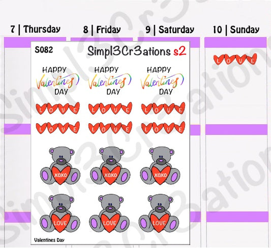 S082 | Valentines Day Sticker Sheet (4345974030405)