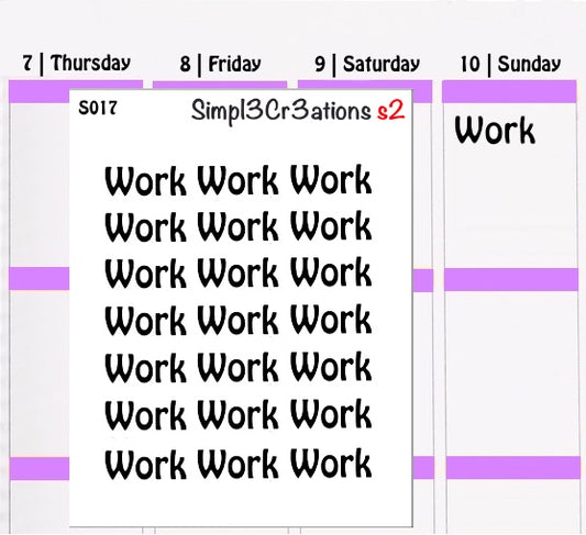S017 | Work Sticker Sheet (1356585074735)